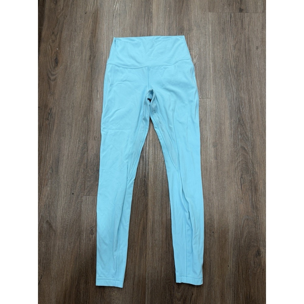 Lululemon Align Pants Womens 6 Blue Nylon‎ Stretch Mid Rise Athleisure Running